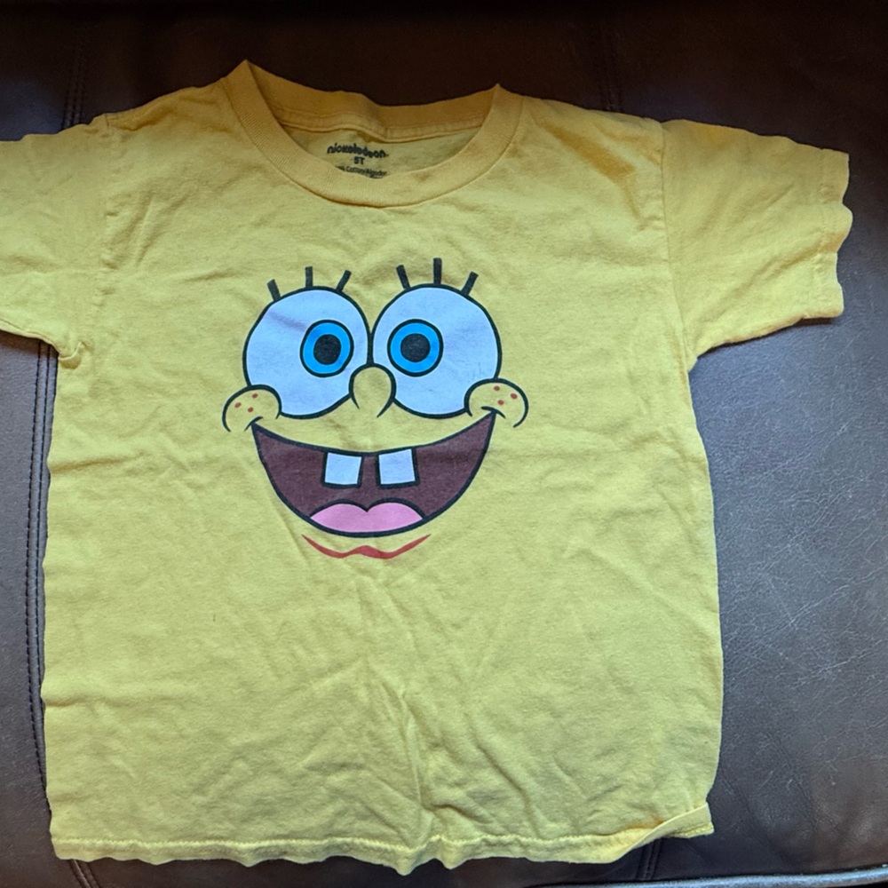 Nickelodeon Sponge Bob Boys Cotton Short Sleeve Tee